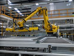Handling of components using large robots
